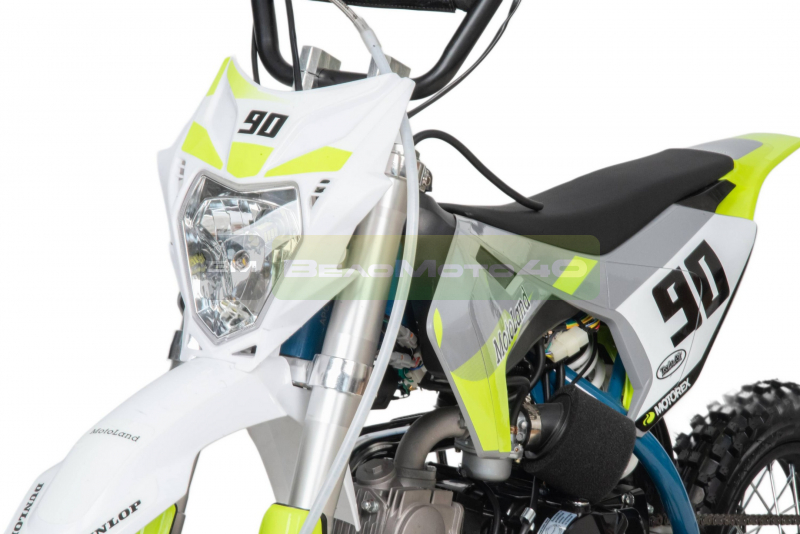 Питбайк  Motoland TCX125 E 14/12 +фара зеленый ВелоМото40 Калуга