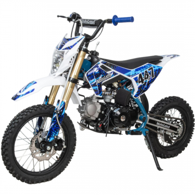 Питбайк  Motoland TCX125 E 14/12 + фара синий ВелоМото40 Калуга