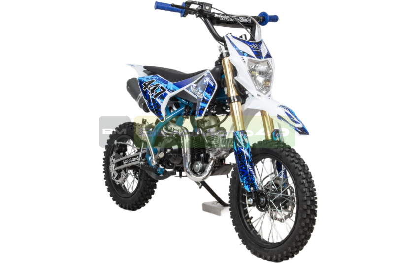 Питбайк  Motoland TCX125 E 14/12 + фара синий ВелоМото40 Калуга