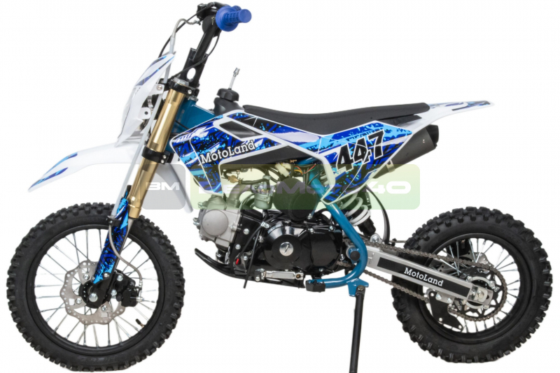 Питбайк  Motoland TCX125 E 14/12 + фара синий ВелоМото40 Калуга