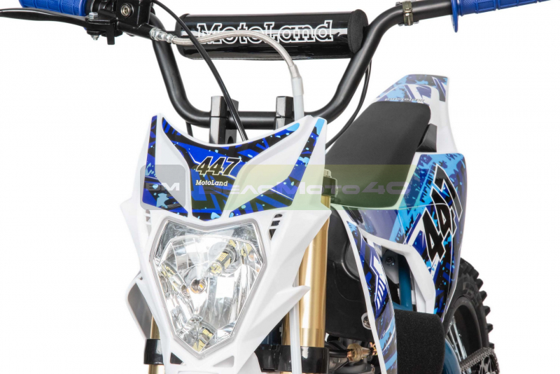 Питбайк  Motoland TCX125 E 14/12 + фара синий ВелоМото40 Калуга