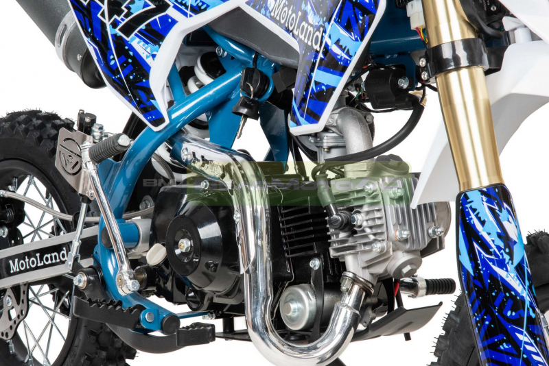 Питбайк  Motoland TCX125 E 14/12 + фара синий ВелоМото40 Калуга