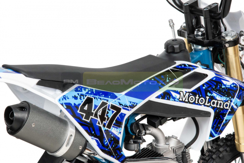 Питбайк  Motoland TCX125 E 14/12 + фара синий ВелоМото40 Калуга