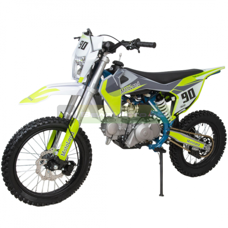 Питбайк  Motoland TCX125 E 17/14 зеленый NEW ВелоМото40 Калуга