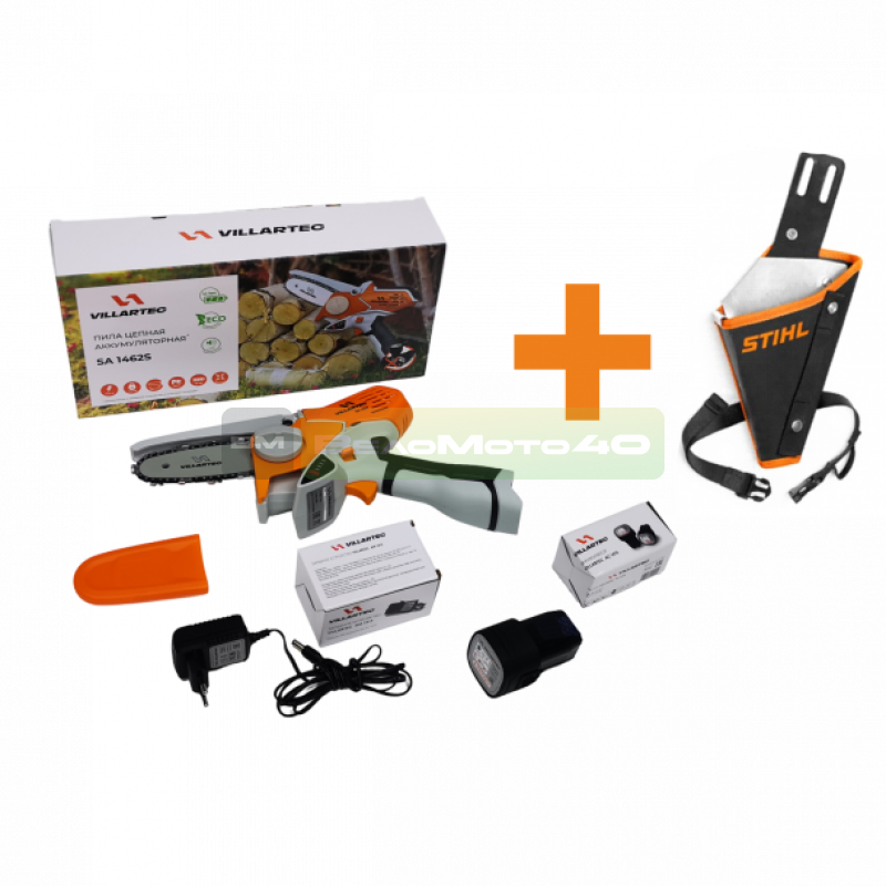 Мини-пила (сучкорез) аккумуляторная VILLARTEC SA 1462 SET2 ВелоМото40 Калуга