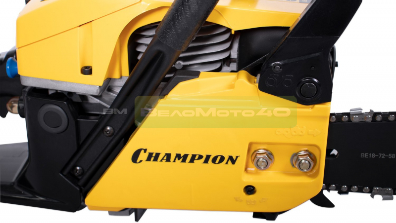 Бензопила CHAMPION 251-18"-0,325-1,5-72 (2,3кВт 50,8см? легкий старт 5,6кг), CHAMPION, 251-18++ ВелоМото40 Калуга