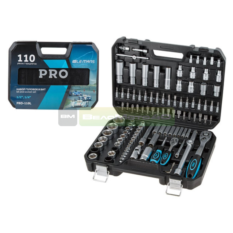 Набор головок и бит 110пр. 1/4",1/2" PRO STARTUL LE MANS (PRO-110L) ВелоМото40 Калуга