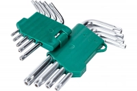 Набор ключей ВОЛАТ Torx T10-T50 9 предметов коротких 11025-09 ВелоМото40 Калуга