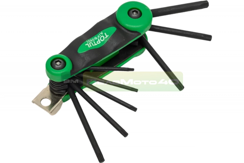 Набор Г-образных ключей TOPTUL TORX T9-T40 складные, 8 предметов AIFB0801 ВелоМото40 Калуга