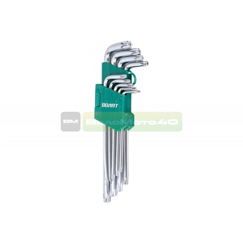 Набор ключей ВОЛАТ Torx T10-T50 9 предметов длинных 11020-09 ВелоМото40 Калуга