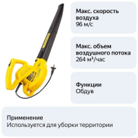Воздуходувка электрическая CHAMPION  EB1000 (1000Вт 1,9кг 264м?/ч 96м/с), CHAMPION, EB1000++ ВелоМото40 Калуга