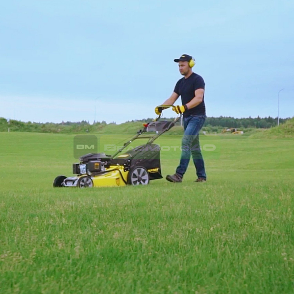 Газонокосилка CHAMPION LM5346Е (4,4кВт привод 525мм 70л 25-75мм 1рычаг/7, 37,2кг4в1эл. запуск)), CHAMPION, ВелоМото40 Калуга