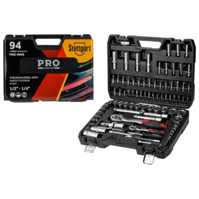 Набор головок и бит 94пр. 1/4",1/2" PRO STARTUL STUTTGART (PRO-094S) (6 граней) ВелоМото40 Калуга