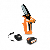 Аккумуляторная цепная MINI-мотопила VILLARTEC SA20M SET: AS204, AC202 ВелоМото40 Калуга