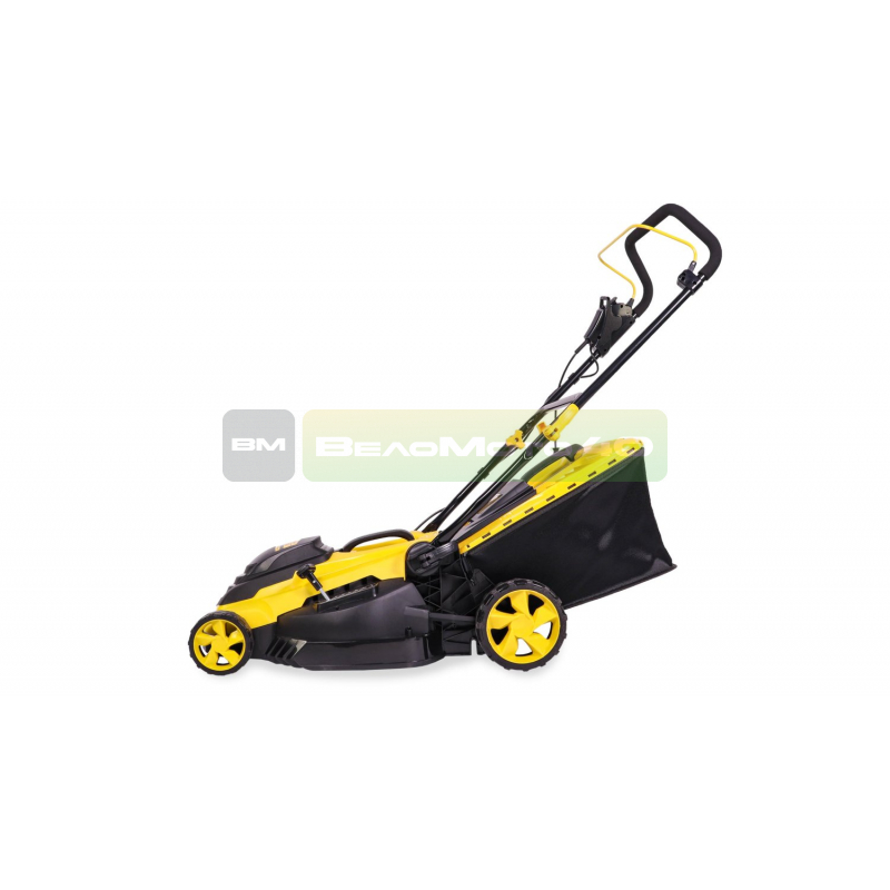 Газонокосилка эл. CHAMPION EM4118 (1,8 кВт пласт.+ткань травосб. 50л ширина 420мм 25-75мм, 13кг), CHAMPION, EM4118+ ВелоМото40 Калуга