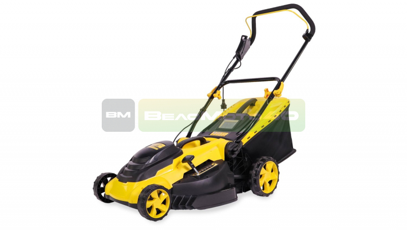 Газонокосилка эл. CHAMPION EM4118 (1,8 кВт пласт.+ткань травосб. 50л ширина 420мм 25-75мм, 13кг), CHAMPION, EM4118+ ВелоМото40 Калуга