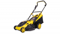 Газонокосилка эл. CHAMPION EM4118 (1,8 кВт пласт.+ткань травосб. 50л ширина 420мм 25-75мм, 13кг), CHAMPION, EM4118+ ВелоМото40 Калуга