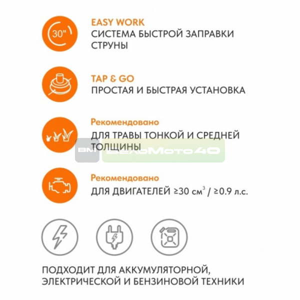 Триммерная головка VILLARTEC  A-Cut 102 ВелоМото40 Калуга